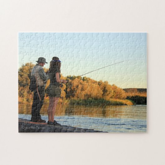Puzzle Lui et elle pêche (Horizontal)