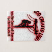 Puzzle Lumière créée par Dieu - bible drôle, conception (Horizontal)