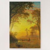 Puzzle Lumière dans la forêt (par Albert Bierstadt) (Vertical)