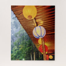 Lumière de lanterne sous la pluie – Casse-tête pai