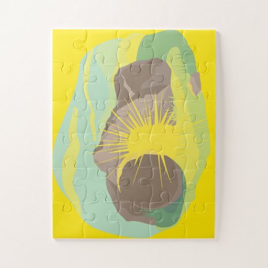 Puzzle Lumière Détruit Obscurité I Pierre Rolled Away I 3 (Vertical)