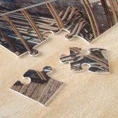 Puzzle Lumière du soir sur des bâtiments couverts de fleu (Côté)