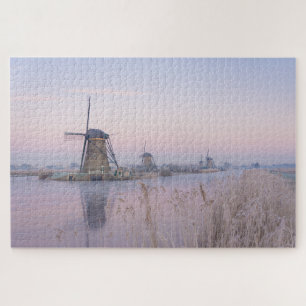 Puzzle Lumière molle de lever de soleil en hiver