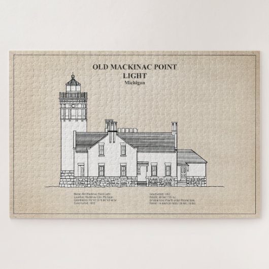 Puzzle Lumière Old Mackinac Point - Michigan - SBD (Horizontal)