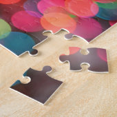 Puzzle Lumières colorées Bokeh Joyeux voeux de Noël (Côté)