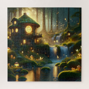 Puzzle Lumières de fées enchantées et rêves de cascade