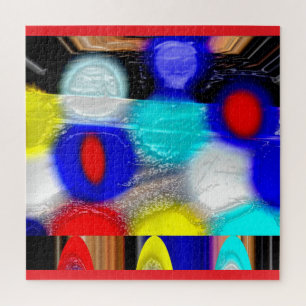Puzzle lumières de Noël art amusant