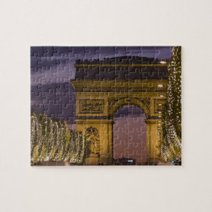 Puzzle Lumières de Noël, champions Elysees, arc De