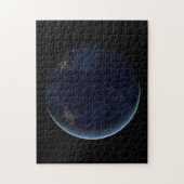 Puzzle Lumières nocturnes sur la planète Terre (hémisphèr (Vertical)