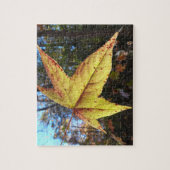 Puzzle Lumineuse feuille de sucre dans la forêt (Vertical)