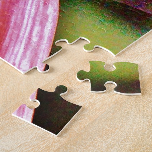 Puzzle Lumineux Arc-en-ciel rose (Côté)