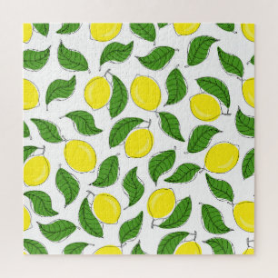 Puzzle Lumineux citrons vert Feuille Motif