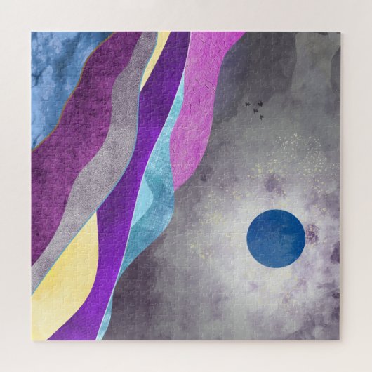 Puzzle Lune bleue (Horizontal)