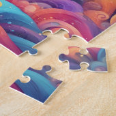 Puzzle Lune colorée (Côté)