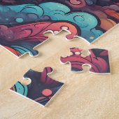Puzzle Lune colorée du monde de l'Imaginaire (Côté)