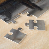 Puzzle Lune de miel (Mariée et salle sur un banc) (Côté)