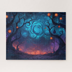 Puzzle Lune d'Imaginaire au-dessus d'un chemin enchanté