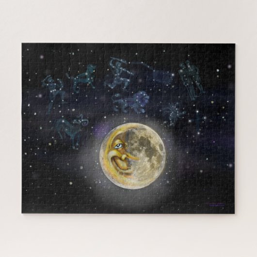 Puzzle Lune et constellations (Horizontal)