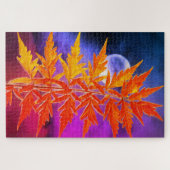 Puzzle Lune et feuille (Horizontal)