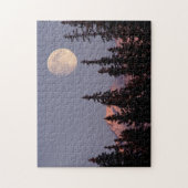 Puzzle Lune Hiver précoce | Ancrage, Alaska (Vertical)