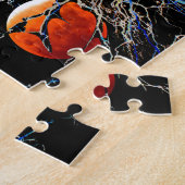 Puzzle Lune rouge se lève (Côté)