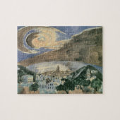 Puzzle Lune sur Barcelone par Walter Gramatte (Horizontal)