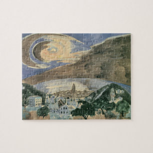 Puzzle Lune sur Barcelone par Walter Gramatte