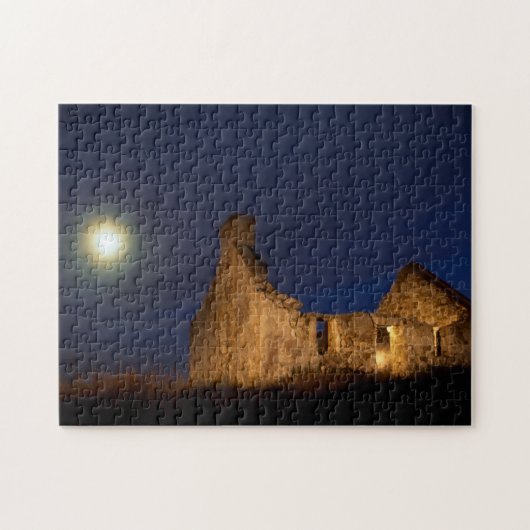 Puzzle Lune sur les ruines des chalets | Comté de Galway, (Horizontal)
