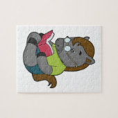 Puzzle Lunettes de livre Nerd de cheval (Horizontal)