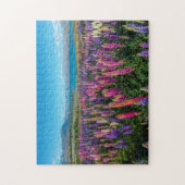 Puzzle Lupines de Russle au lac Tekapo | Nouvelle Zélande (Vertical)