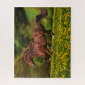 Puzzle Lusitano De Châtaignes Courant En Coupes De Beurre (Vertical)