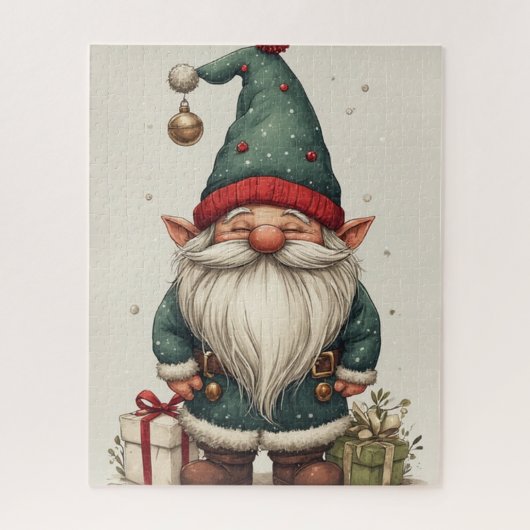 Puzzle Lutin de la saison des fêtes (Vertical)
