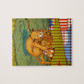 Puzzle lutte contre le tigre et le léopard (Horizontal)