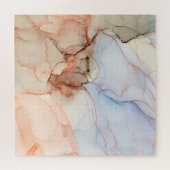 Puzzle Luxe Abstrait : Art de l'encre d'alcool (Horizontal)