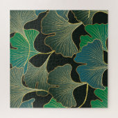 Puzzle Luxueux or Ginkgo, art vintage. (Horizontal)
