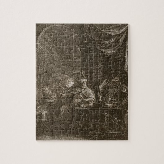 Puzzle Lycaon a métamorphosé dans un loup, 1731 (la (Vertical)