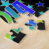 Puzzle "LYDIA" Prénom, Amusant "HEUREUX ANNIVERSAIRE" (Côté)