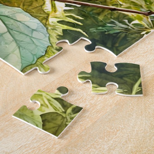 Puzzle Lynx dans la forêt verte luxuriante (Côté)