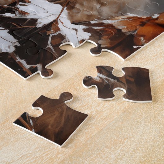 Puzzle Lynx en hiver (Côté)