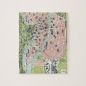 Puzzle Lyon Carte Monumentale Garnier Frères Paris 1894 (Vertical)