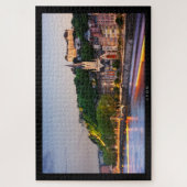 Puzzle LYON - Coucher de soleil sur les quais de S Legpuzzel (Verticaal)