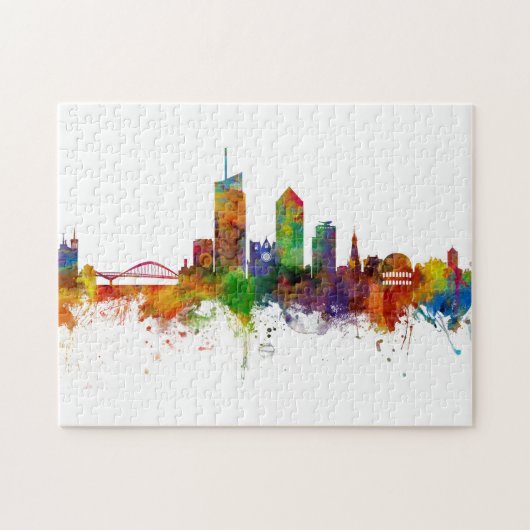 Puzzle Lyon France Skyline (Horizontal)