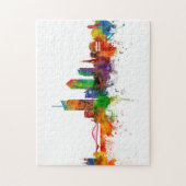 Puzzle Lyon France Skyline (Vertical)