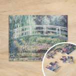 Puzzle Lys d'eau blanche | CLAUDE MONET<br><div class="desc">White Water Lilies (1899) de Claude Monet,  artiste impressionniste français. Un tableau d'art original est une huile sur toile d'un jardin avec nénuphars sous la passerelle japonaise. Utilisez les outils de conception pour ajouter du texte personnalisé ou personnaliser l'image.</div>