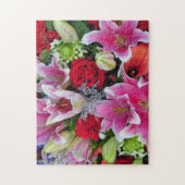 Puzzle Lys et roses (Vertical)