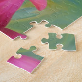Puzzle Lys rouges peints (Côté)