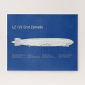 Puzzle LZ 127 Graf Zeppelin - Plan directeur des navires  (Horizontal)