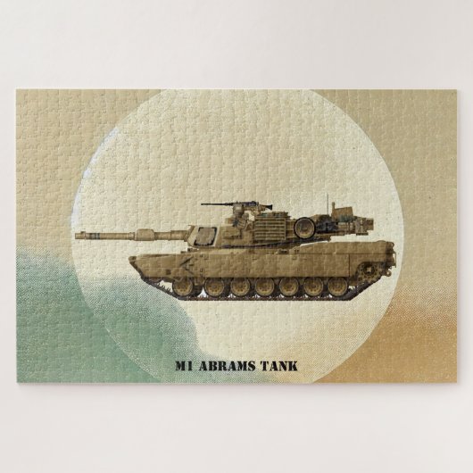 Puzzle M1 Abrams : Char de combat américain emblématique (Horizontal)