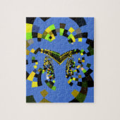 Puzzle M Bleu (Vertical)