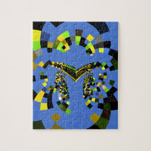 Puzzle M Blue